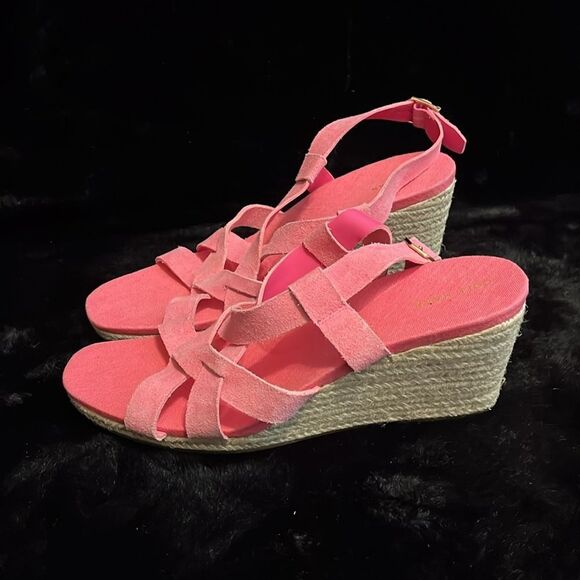 Cole Haan Women’s Crystal Pink Wedge Sandals - Picture 3 of 10
